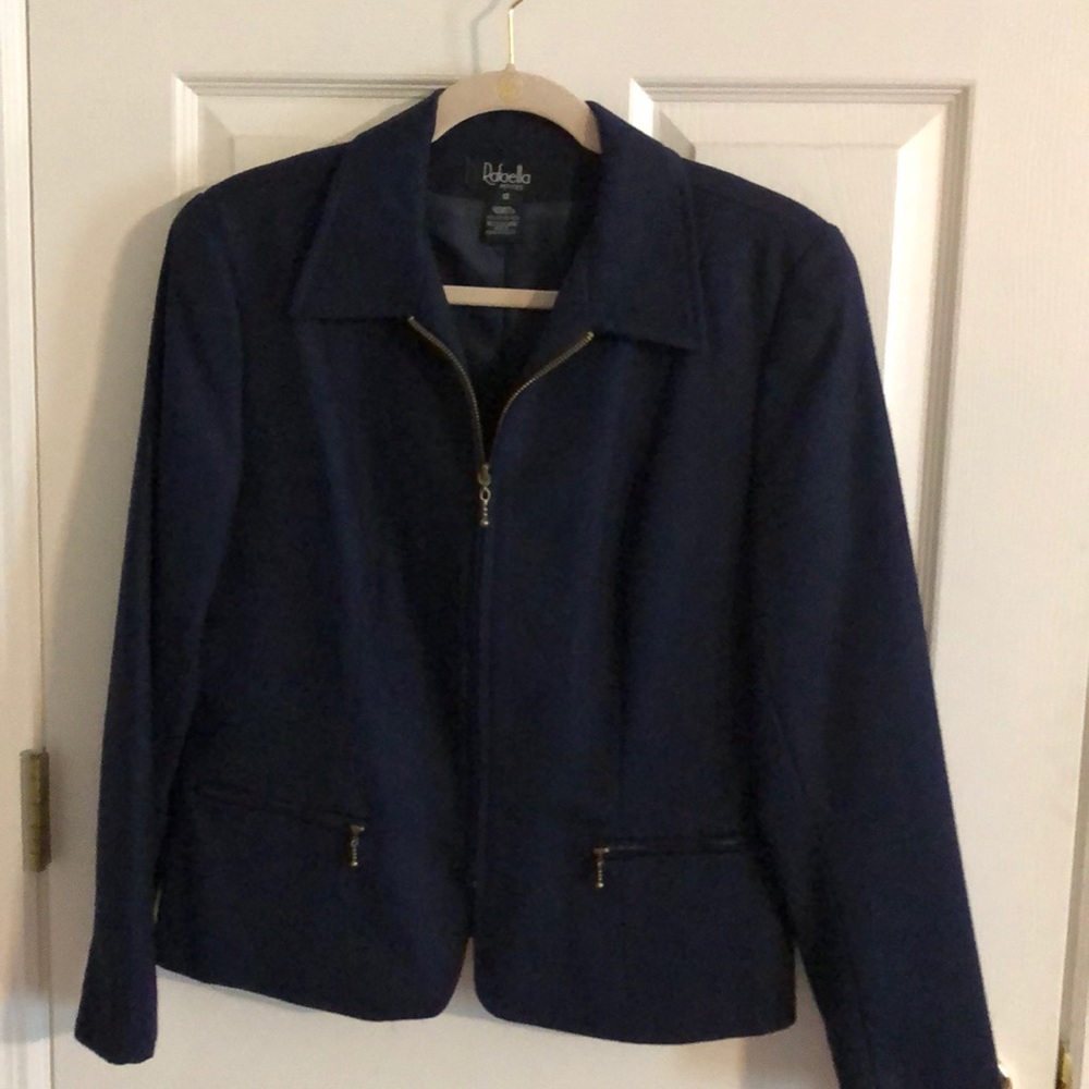 Navy wool blazer